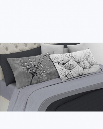 Set Lenzuola Letto Matrimoniale Made in Italy - Fiori di cigliegio Dipinti Gocce 2 Piazze